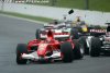 Belgique 2005 - Accrochage entre Sato et Schumacher