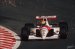 Ayrton Senna  la limite dans le virage de l'Eau Rouge lors du GP de Belgique 1991